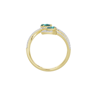 Emerald Driftline - Lab Diamond Ring