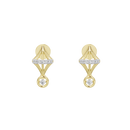 Geo Charm - Lab Diamond Earrings