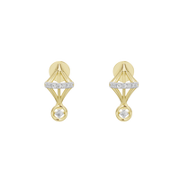 Geo Charm - Lab Diamond Earrings
