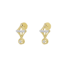 Geo Charm - Lab Diamond Earrings