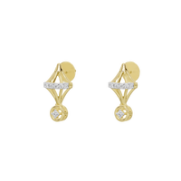 Geo Charm - Lab Diamond Earrings