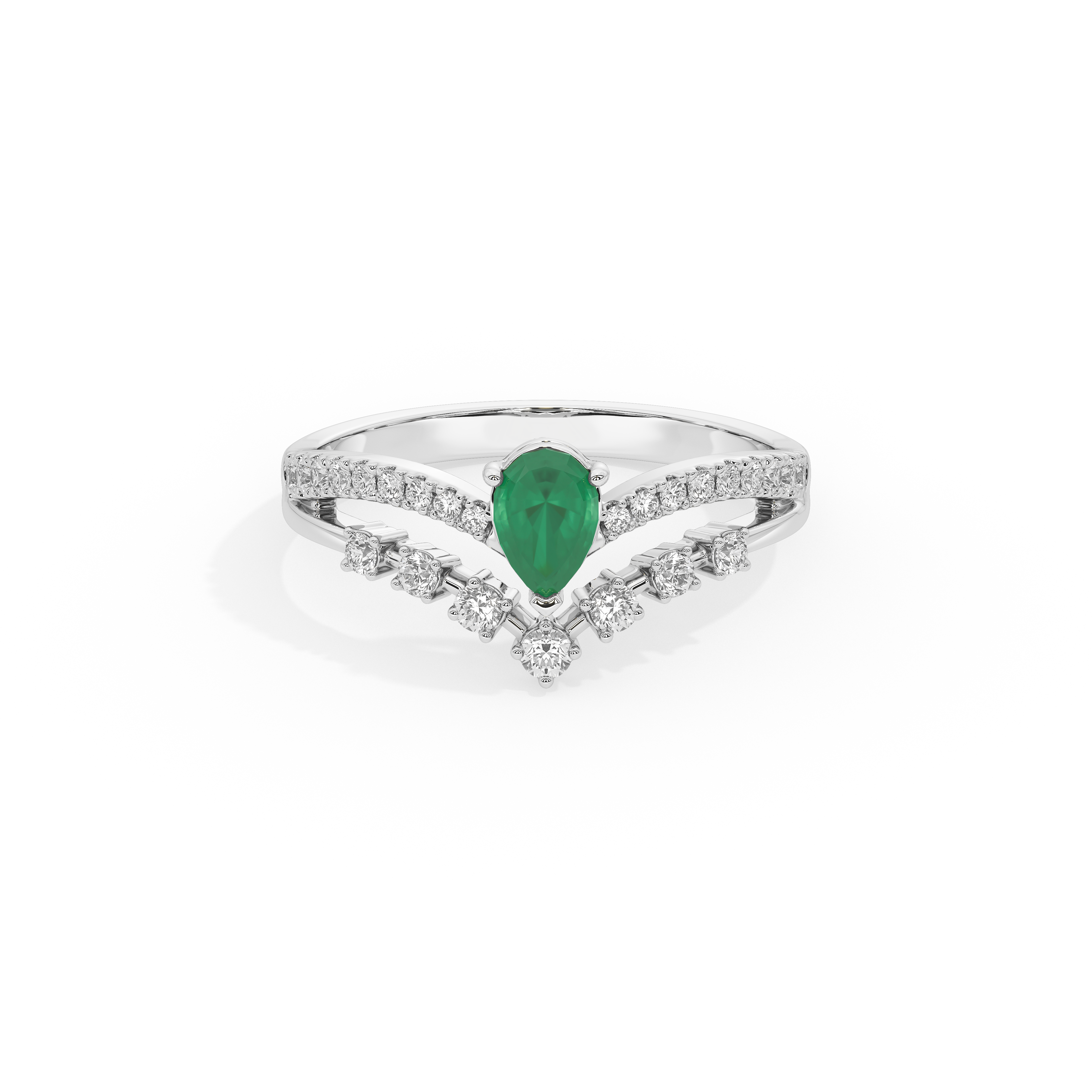 Emerald Crest - Lab Diamond Ring
