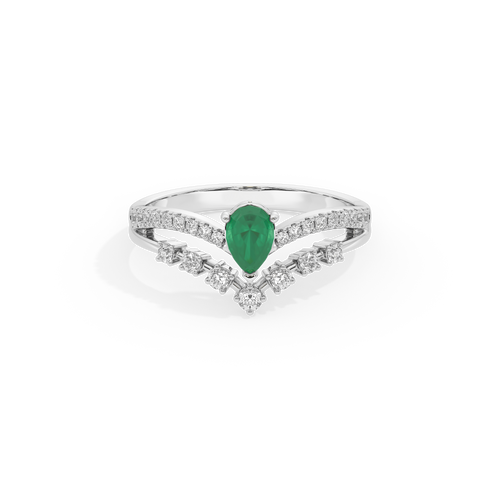Emerald Crest - Lab Diamond Ring