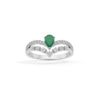 Emerald Crest - Lab Diamond Ring