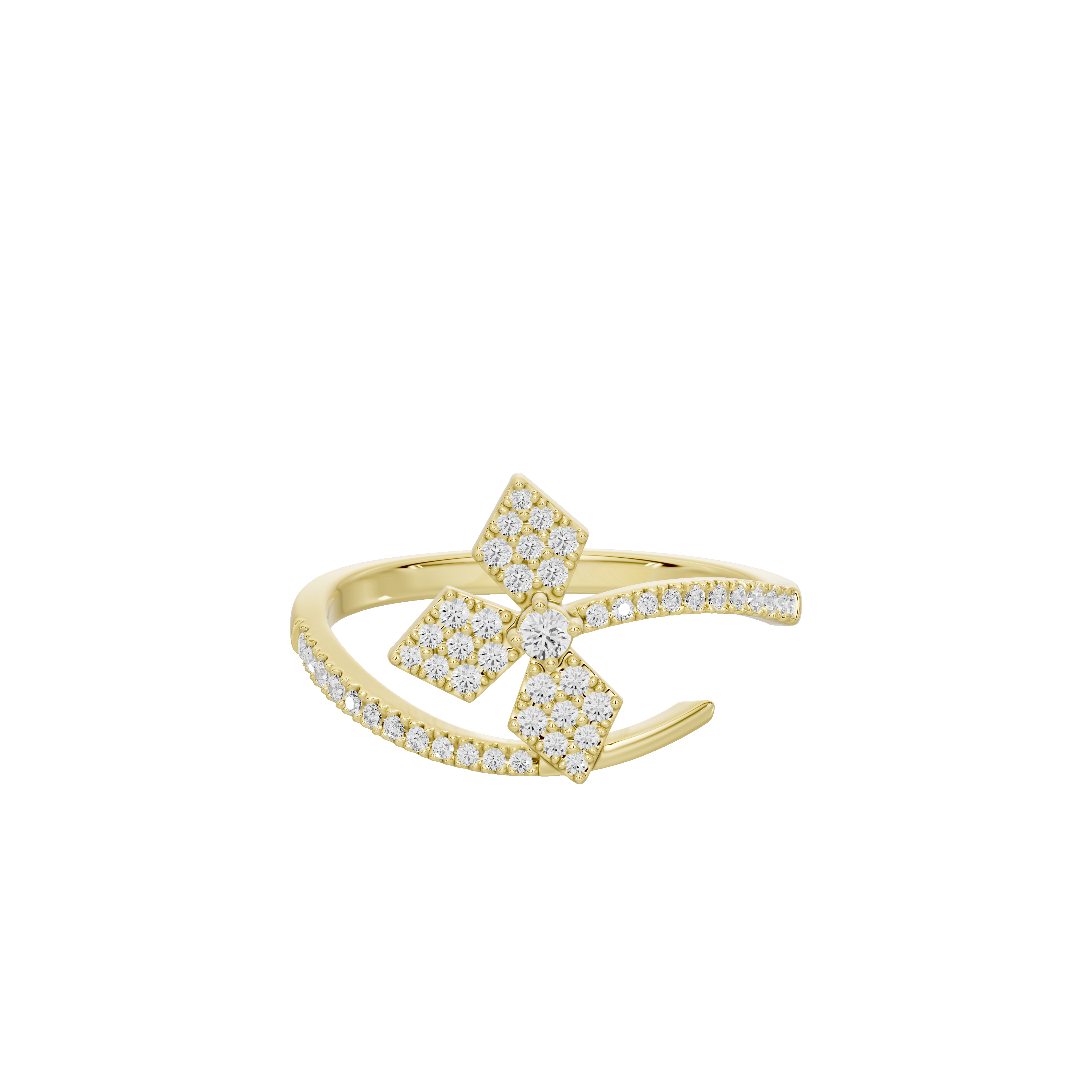 Pixel Bow - Lab Diamond Ring