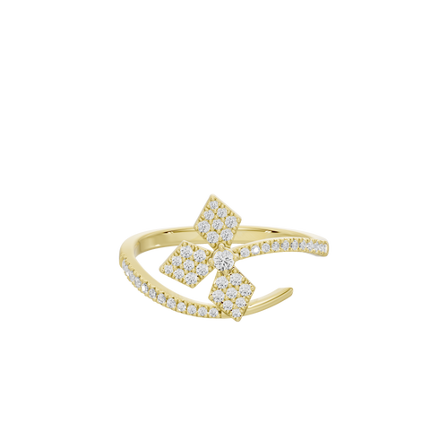 Pixel Bow - Lab Diamond Ring