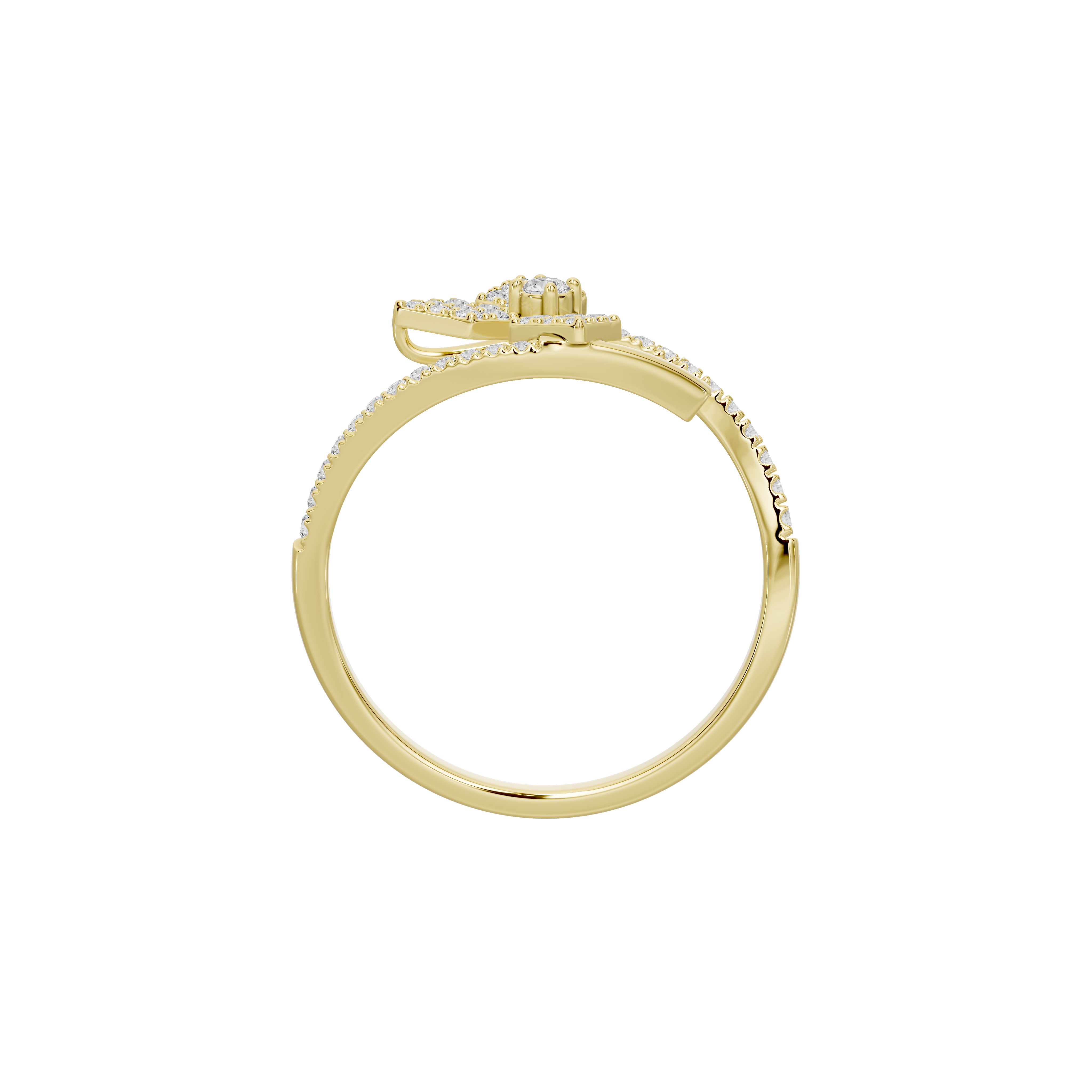 Pixel Bow - Lab Diamond Ring