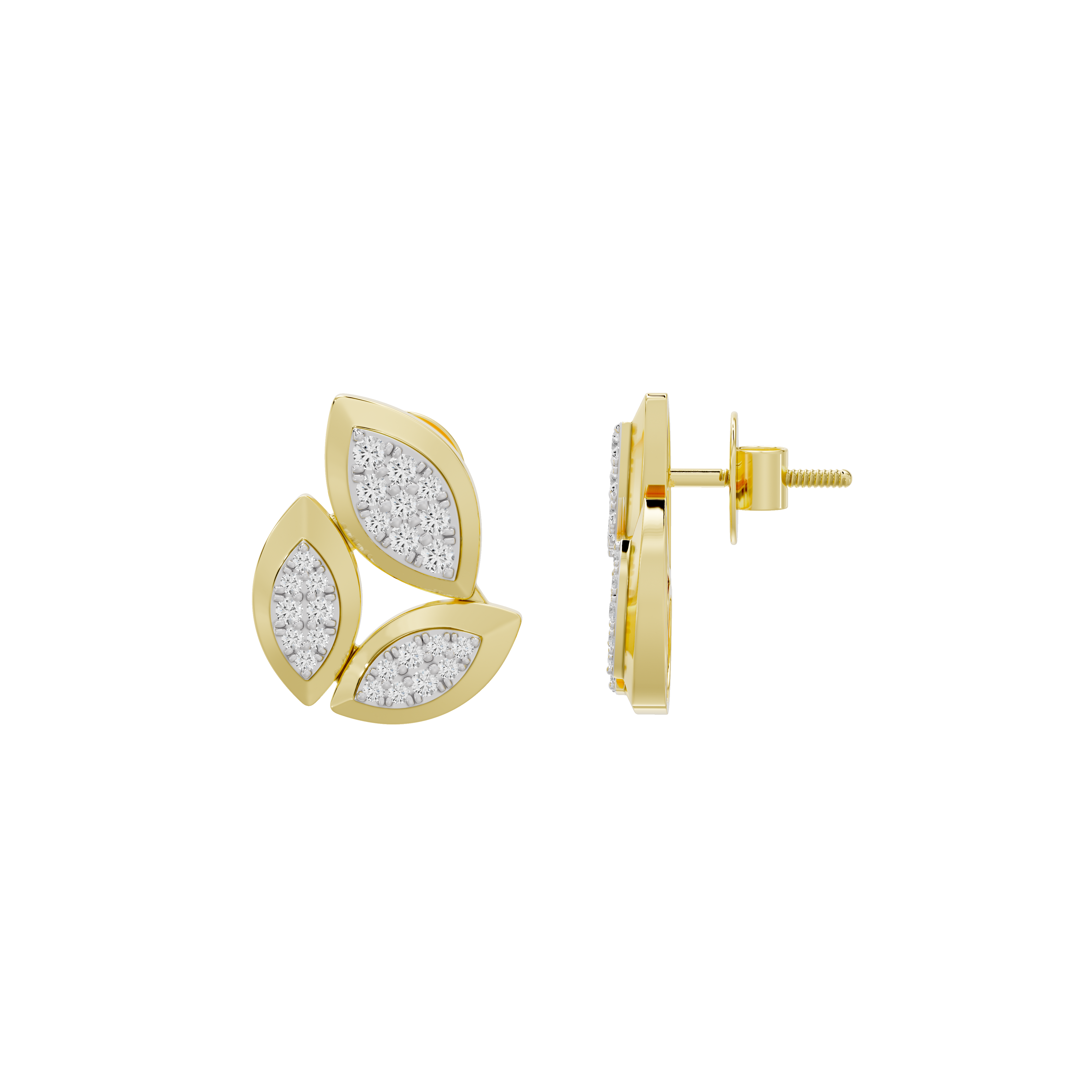 Petal Drift - Lab Diamond Earrings