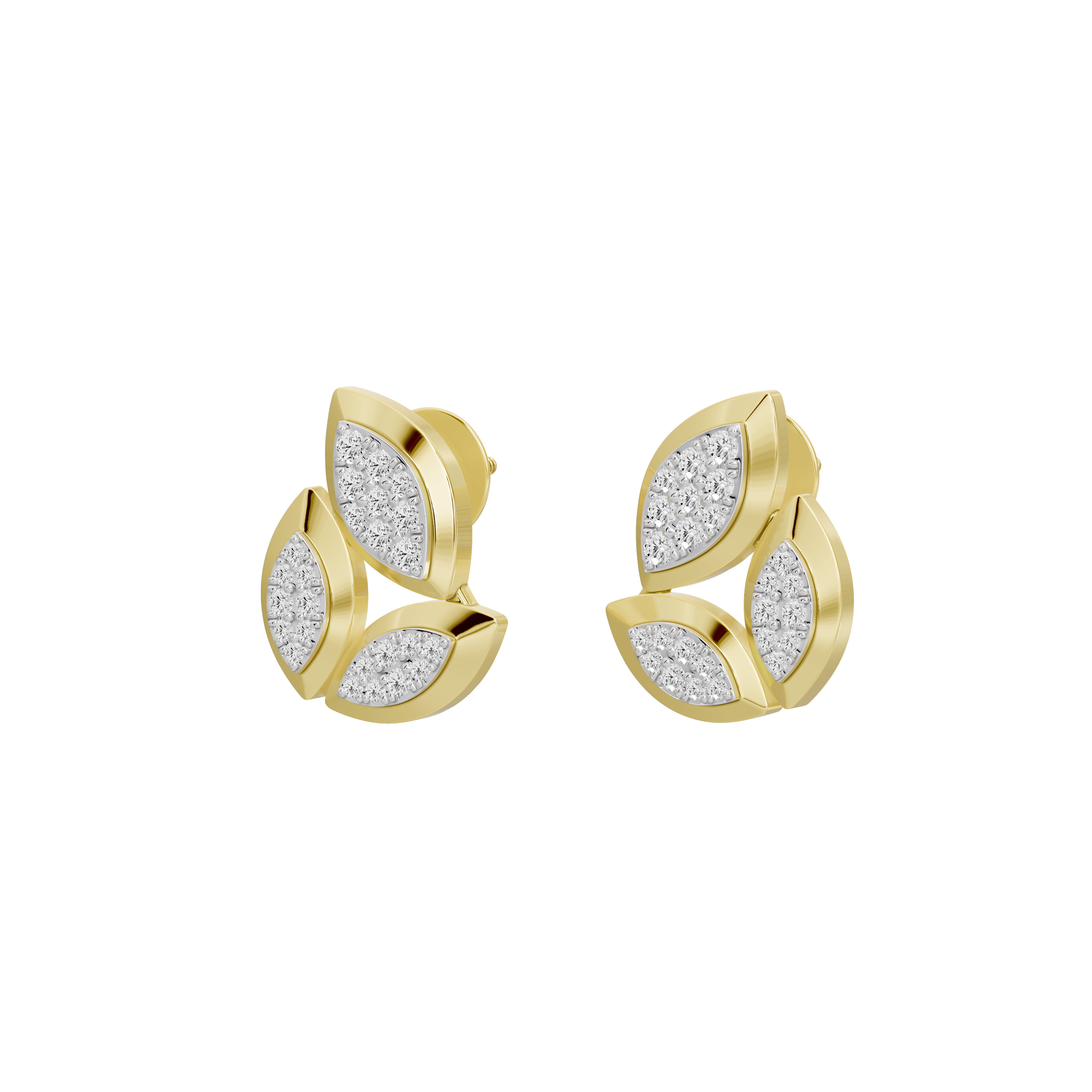 Petal Drift - Lab Diamond Earrings
