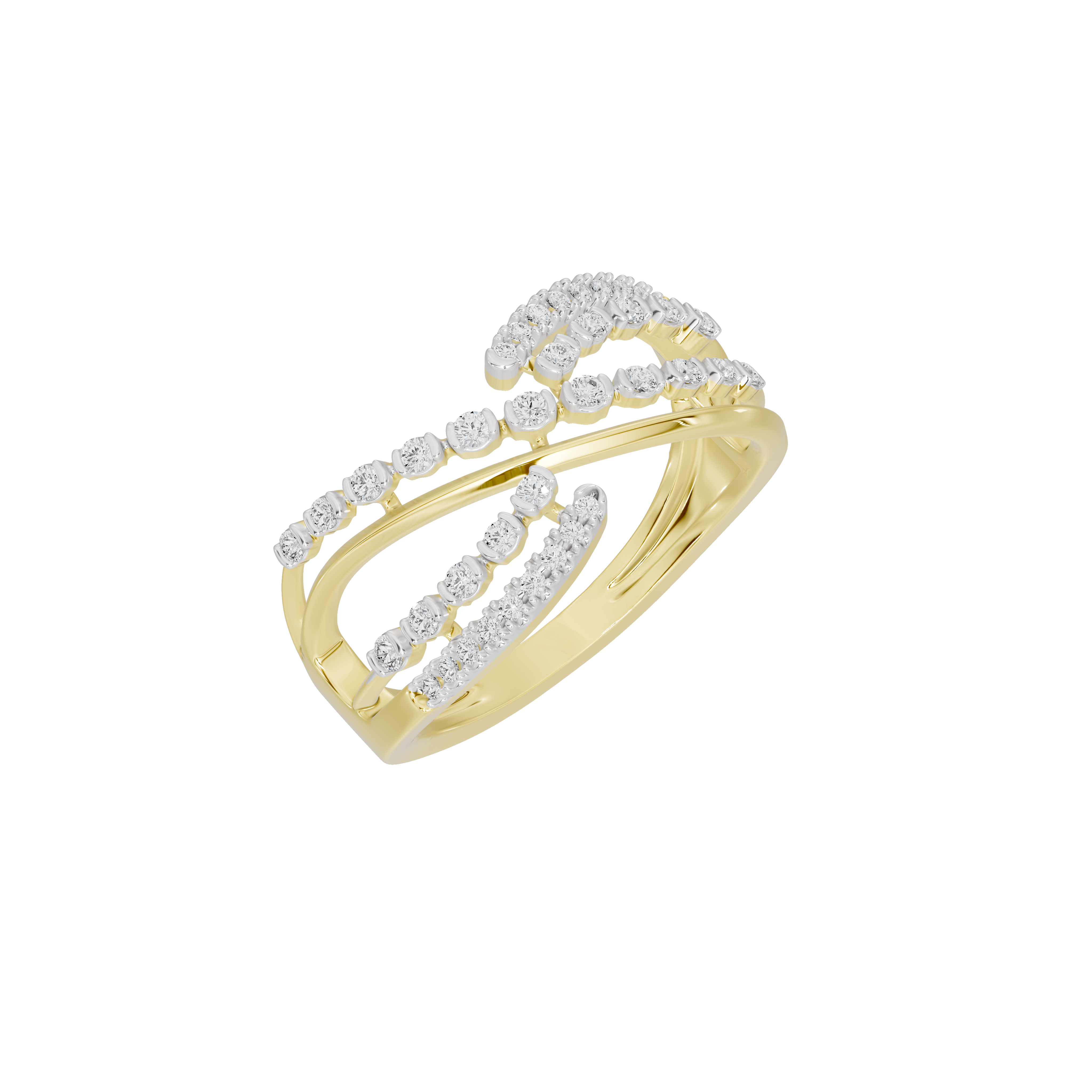 Ripple Layer - Lab Diamond Ring