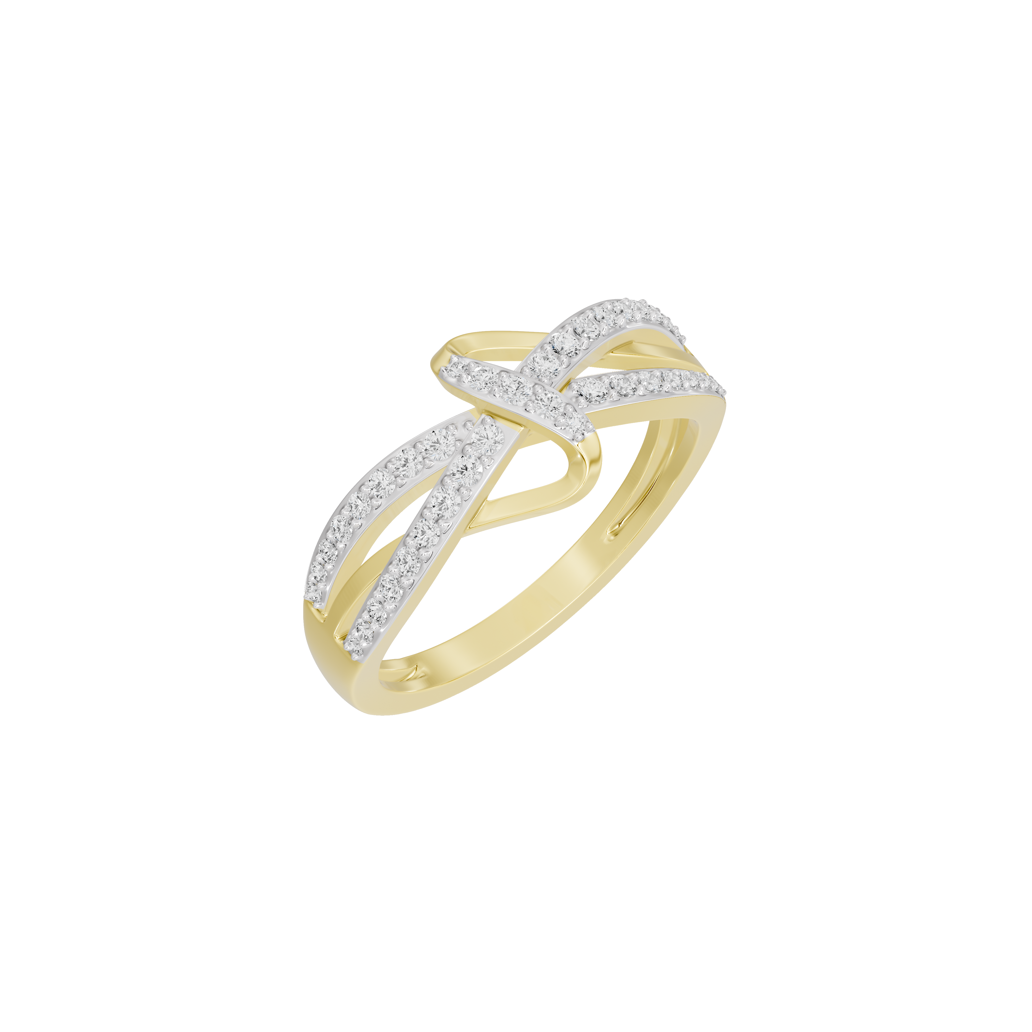 Crossflow Twist - Lab Diamond Ring