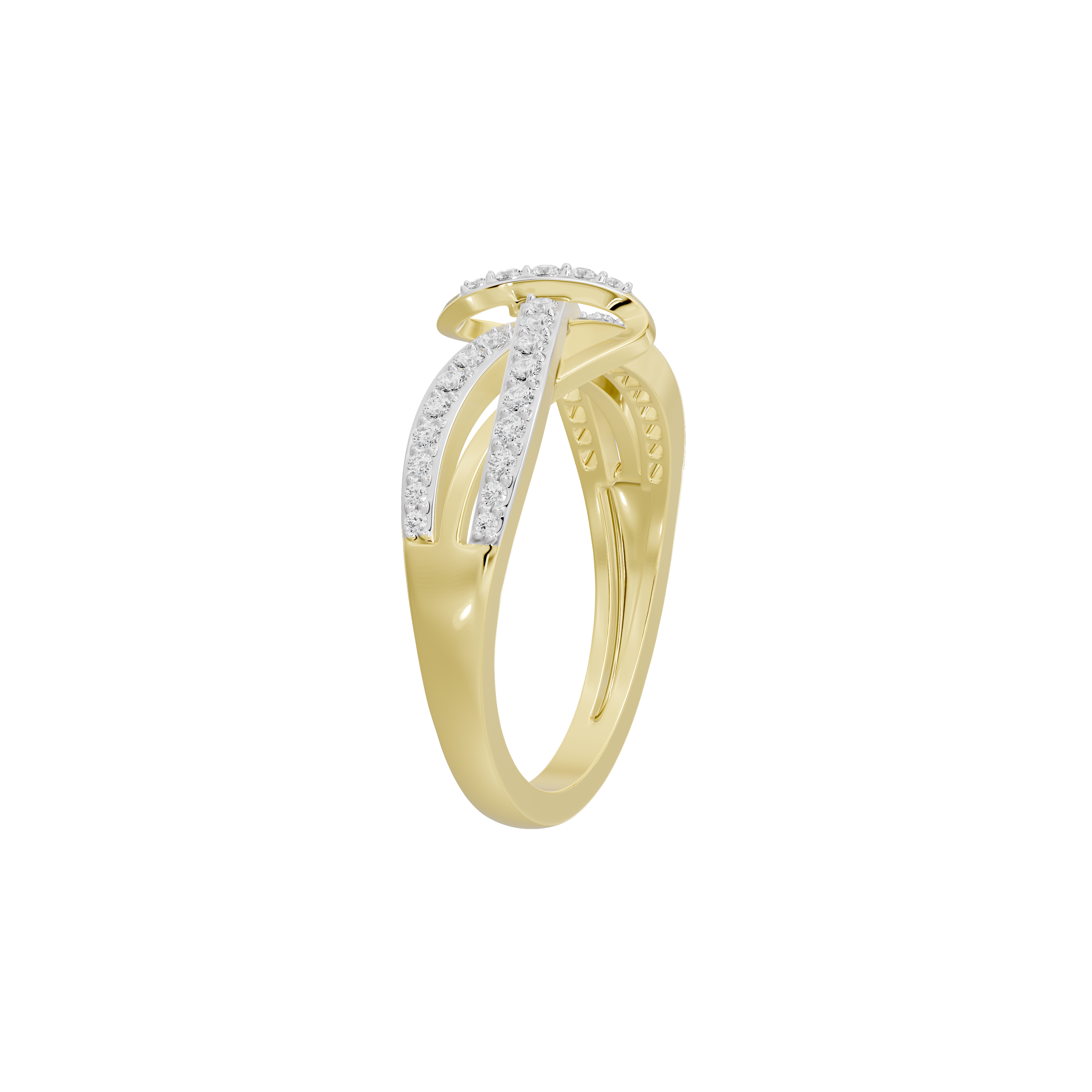 Crossflow Twist - Lab Diamond Ring