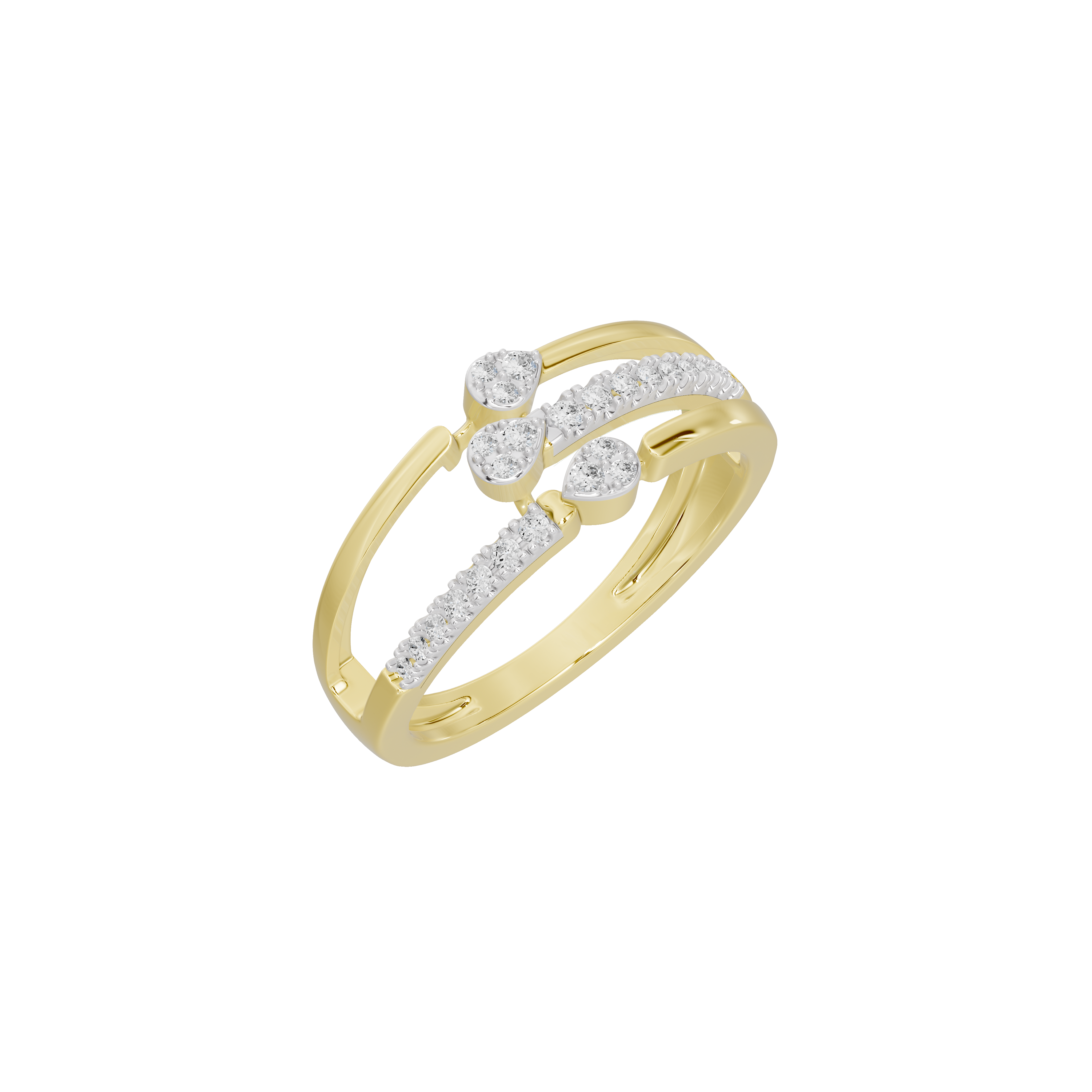 Split Signal - Lab Diamond Ring