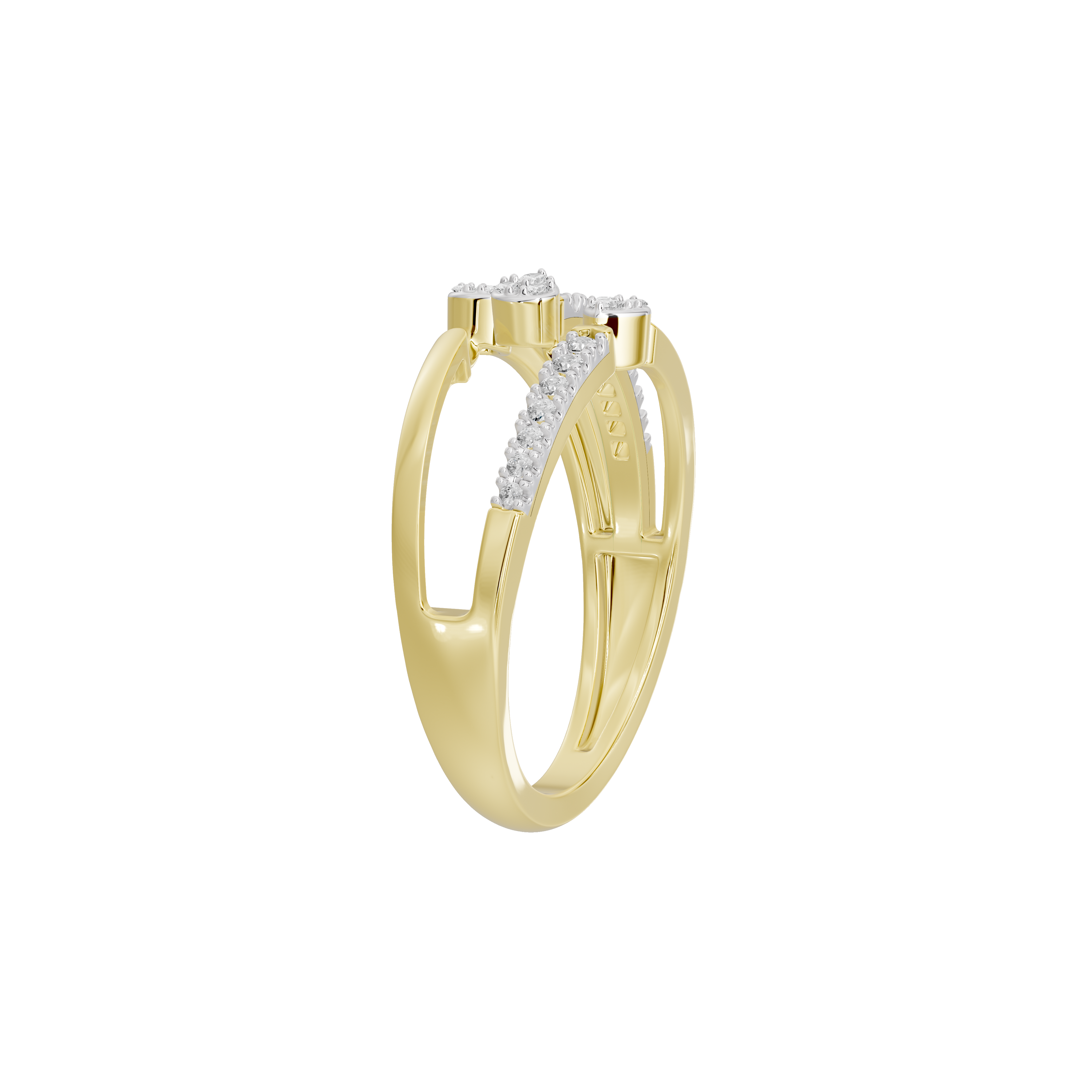 Split Signal - Lab Diamond Ring