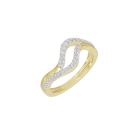 Wavebind - Lab Diamond Ring