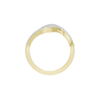 Wavebind - Lab Diamond Ring