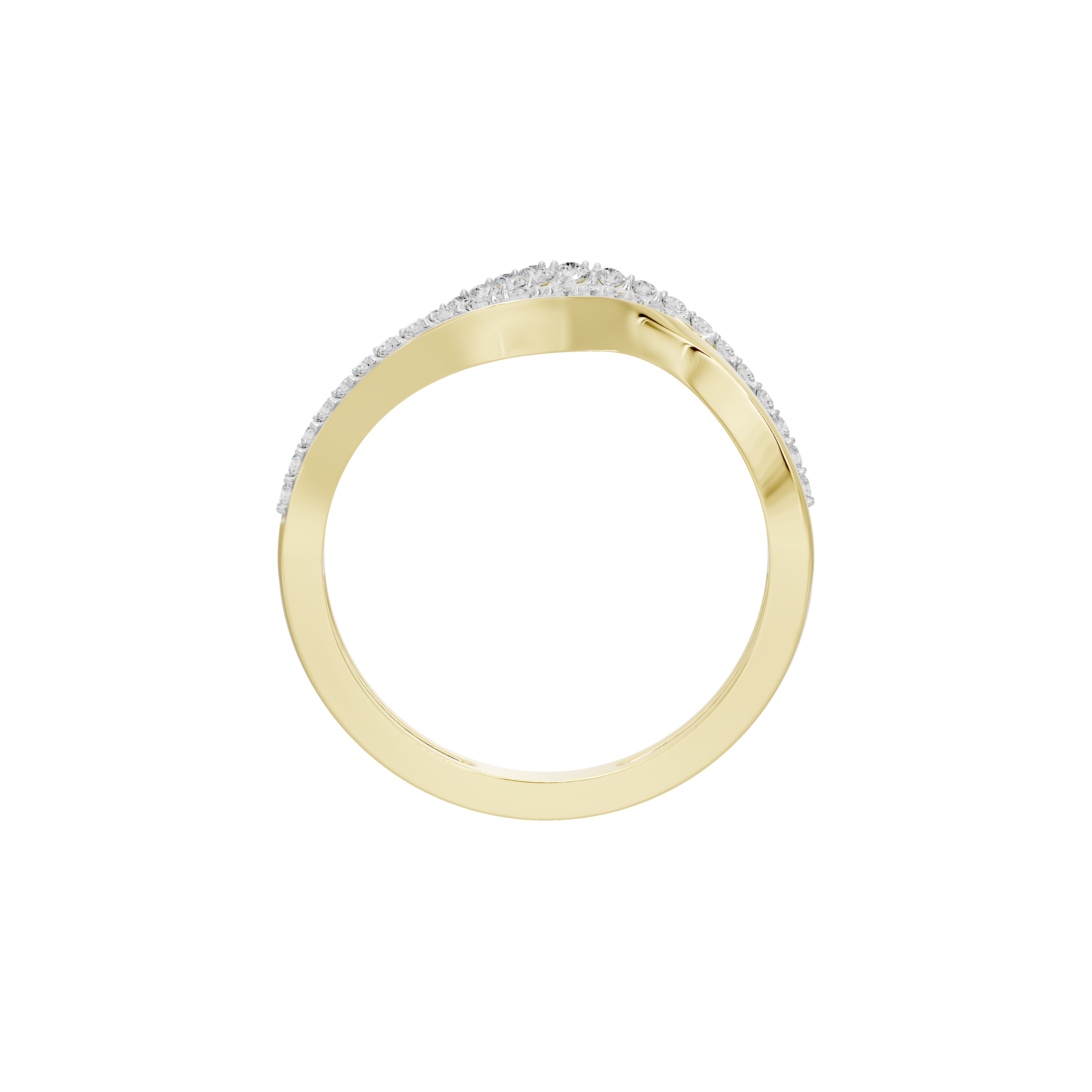 Wavebind - Lab Diamond Ring