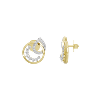 Halo Swirl - Lab Diamond Earrings