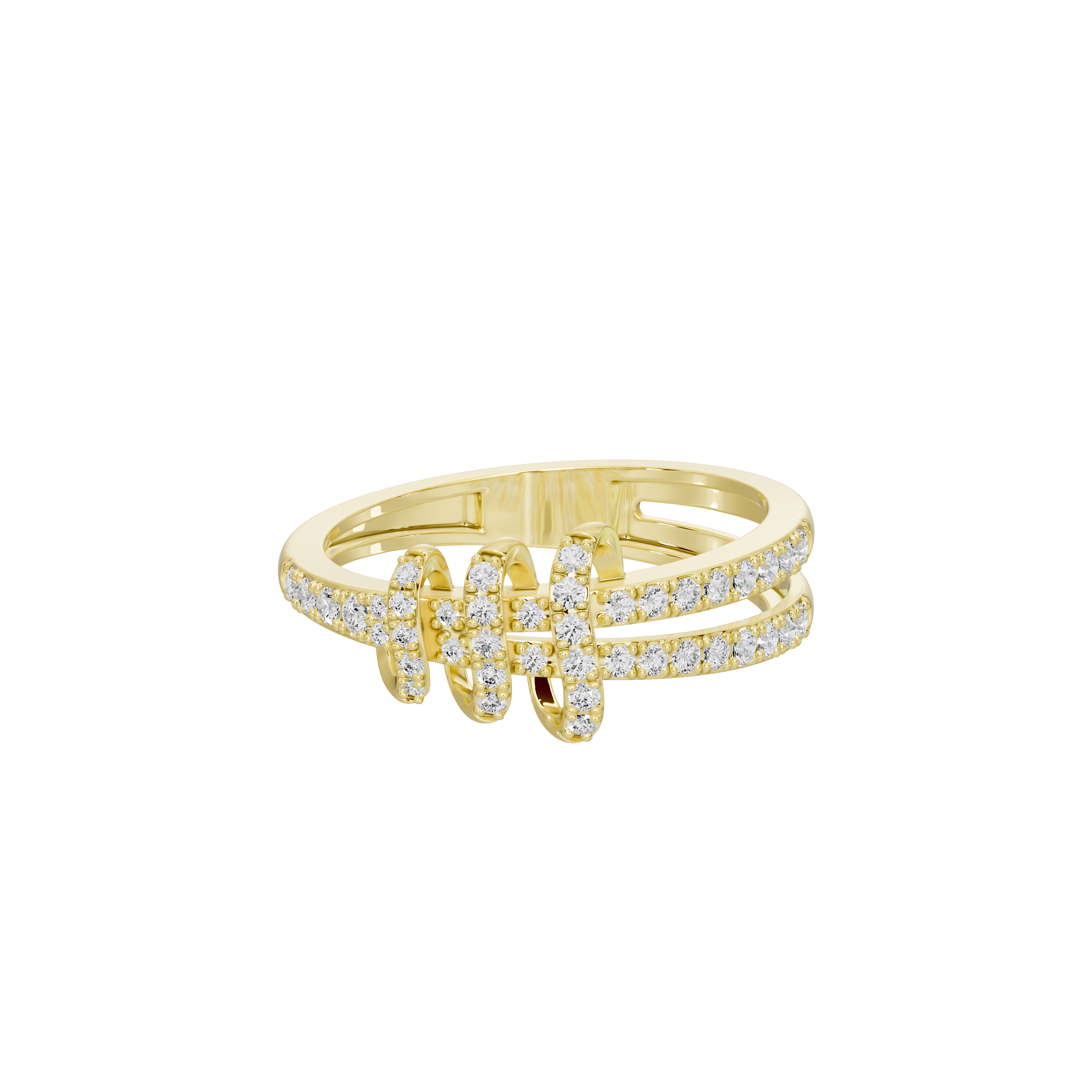 Triple Helix - Lab Diamond Ring