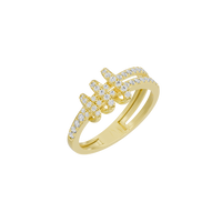 Triple Helix - Lab Diamond Ring