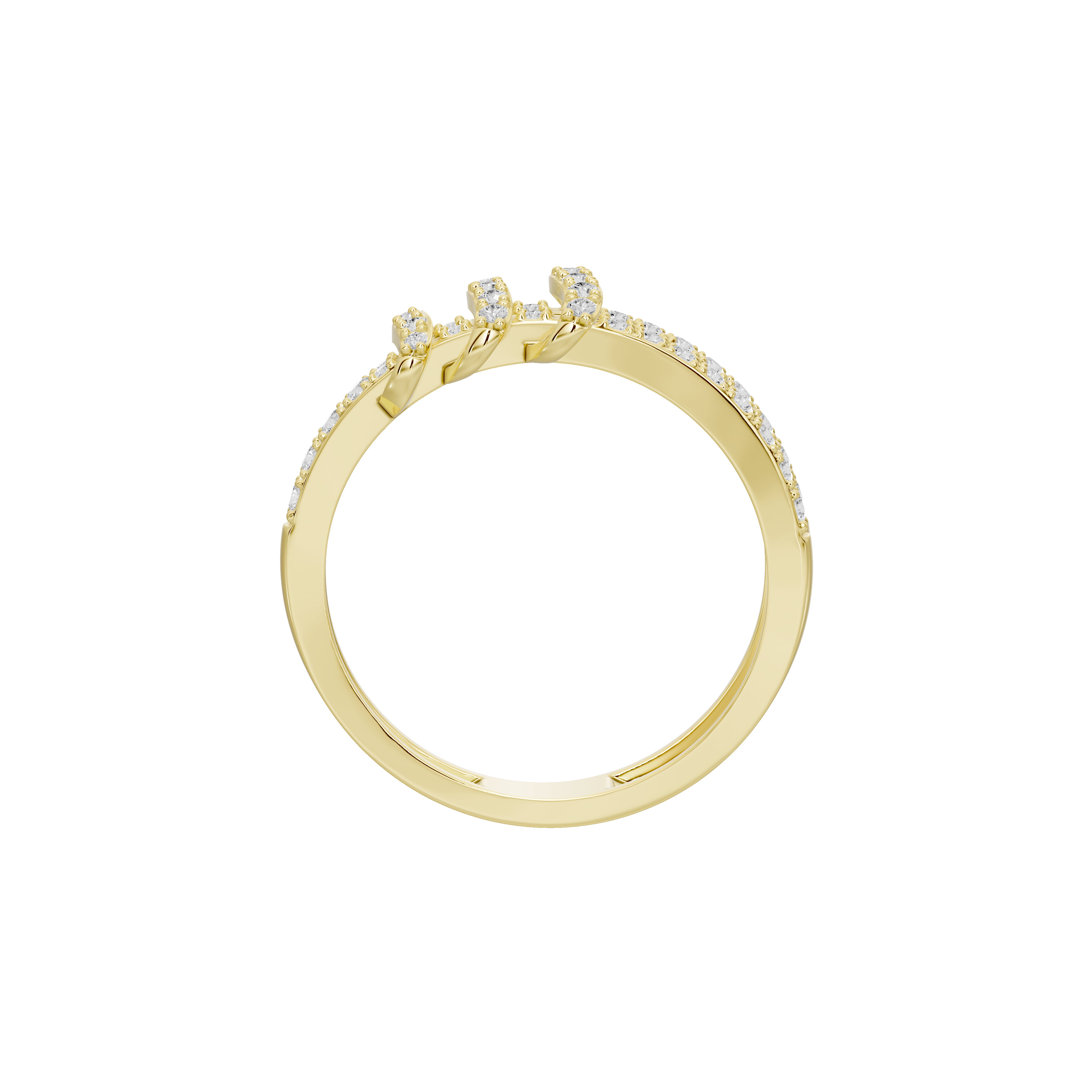Triple Helix - Lab Diamond Ring