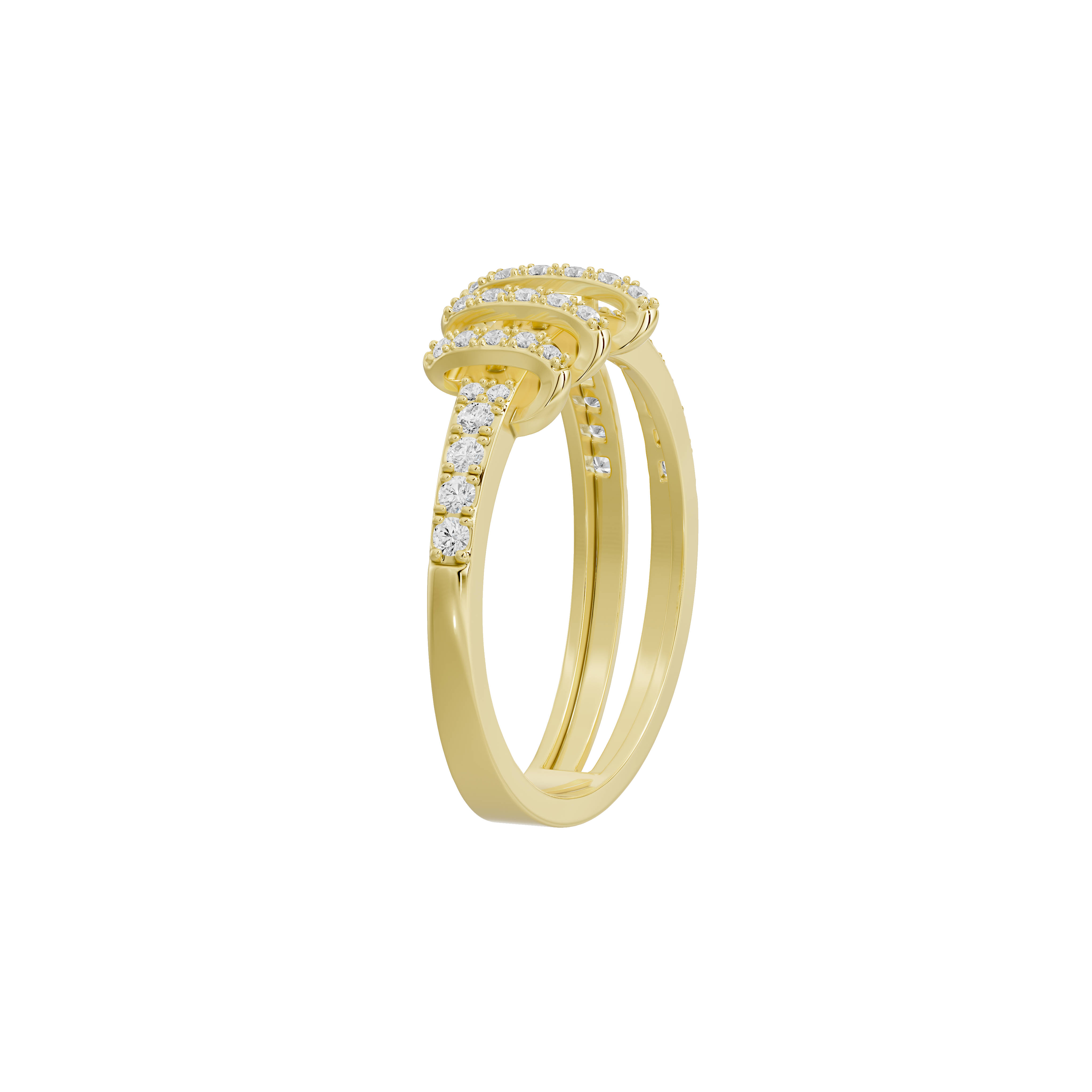 Triple Helix - Lab Diamond Ring
