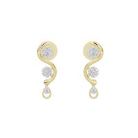 Vine Cascade - Lab Diamond Earring