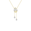 Earring Frame Tassel -Lab Diamond Necklace