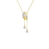 Earring Frame Tassel -Lab Diamond Necklace