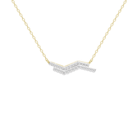 Whisper Curve - Lab Diamond Necklace