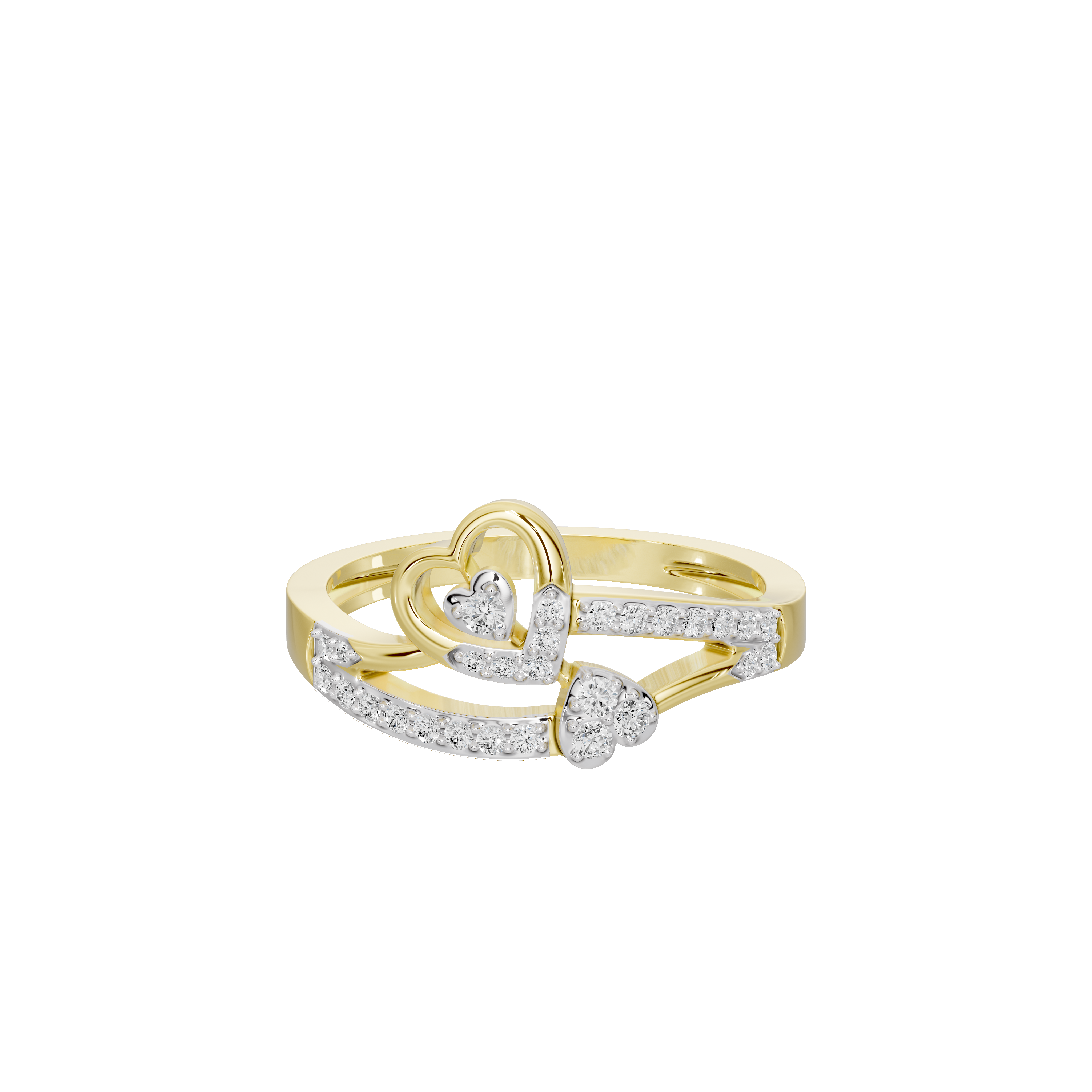 Heartline Merge - Lab Diamond Ring