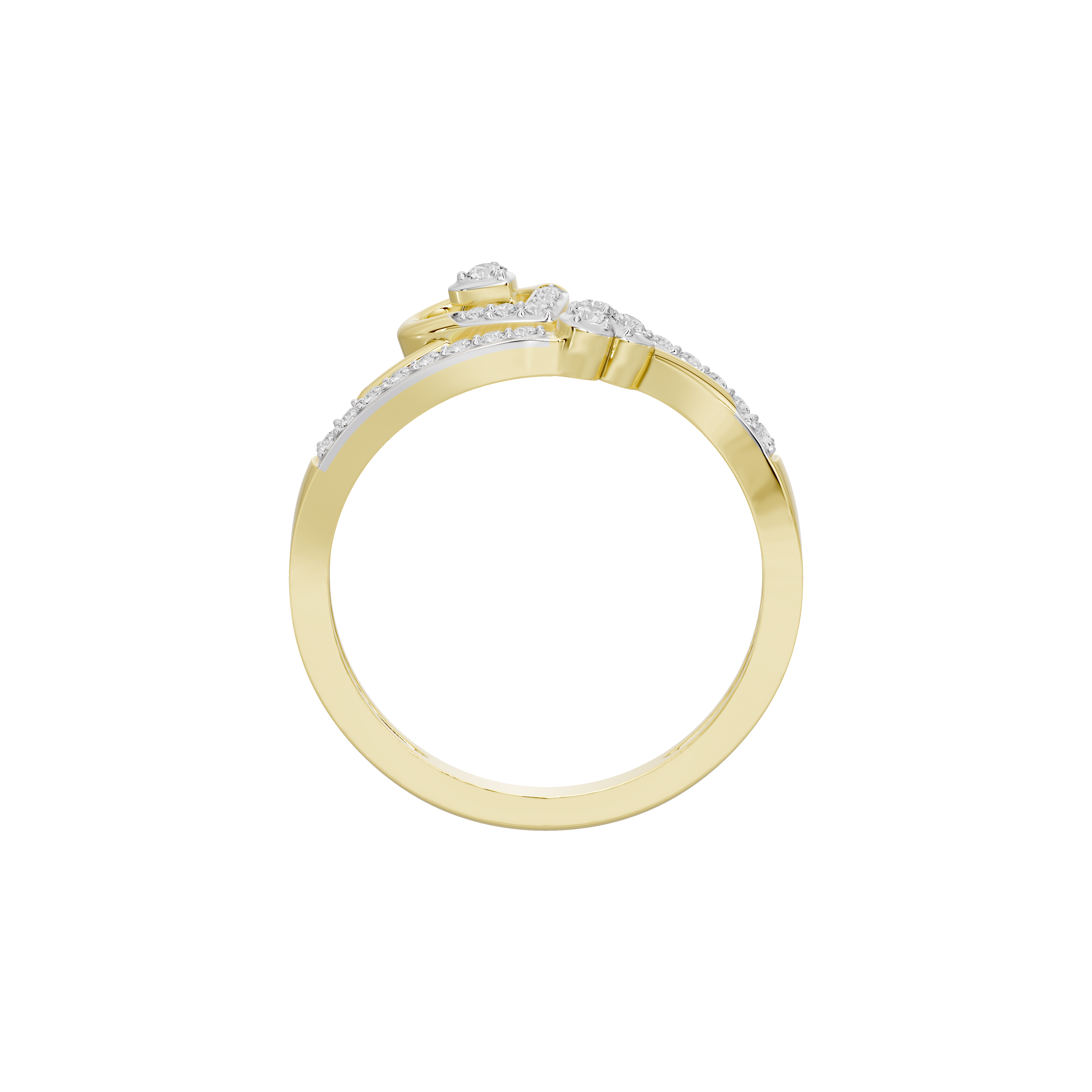 Heartline Merge - Lab Diamond Ring