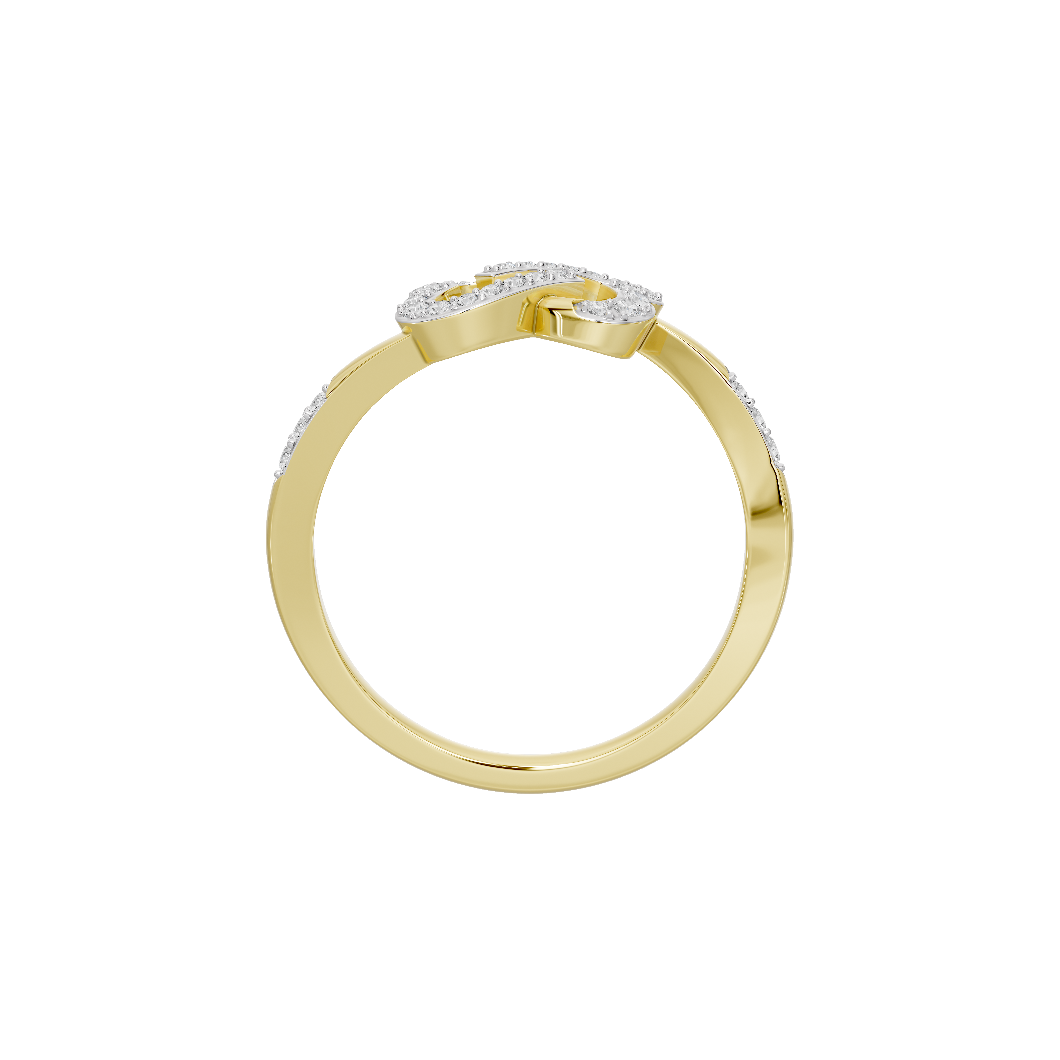 Circuit Knot - Lab Diamond Ring