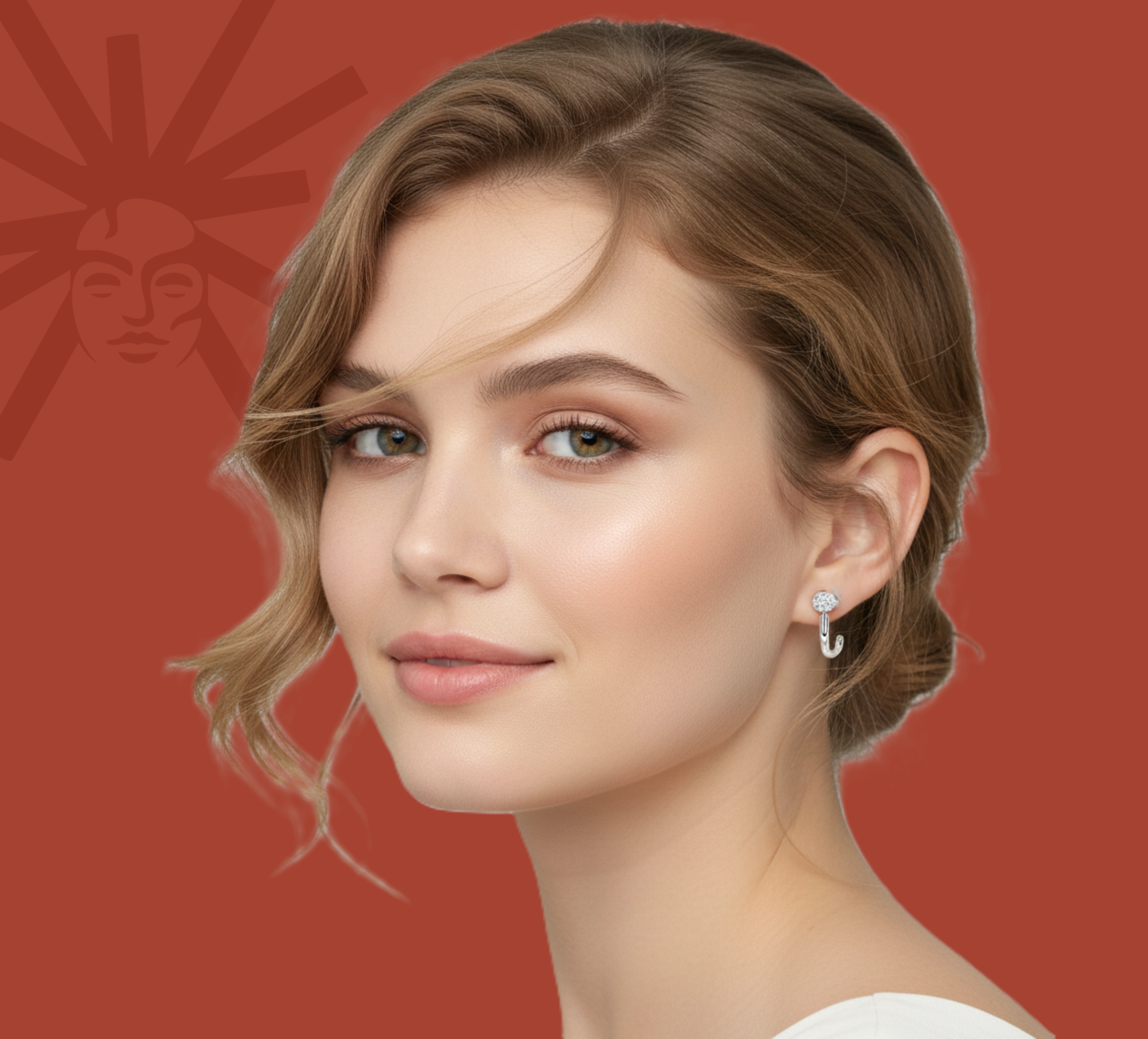Celeste Silver - Lab Diamond Earrings