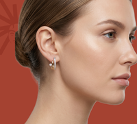 Slender Fall - Lab Diamond Earrings