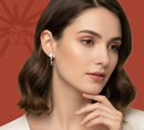 Lattice Marquise - Lab Diamond Earrings