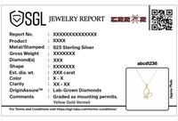 Heart Knot- Lab Diamond Pendant