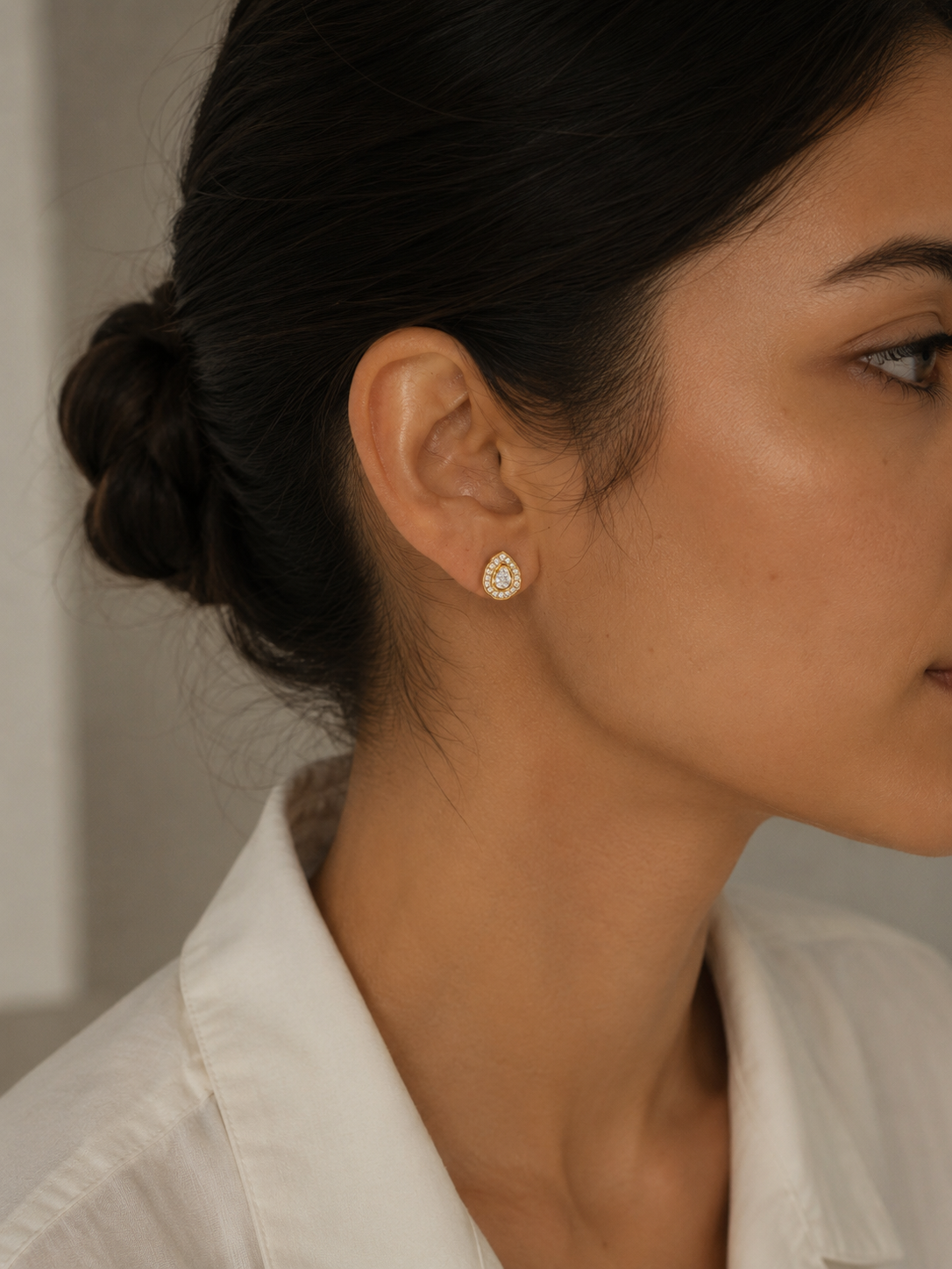 Bloom Halo Earring - Lab Diamond Earrings