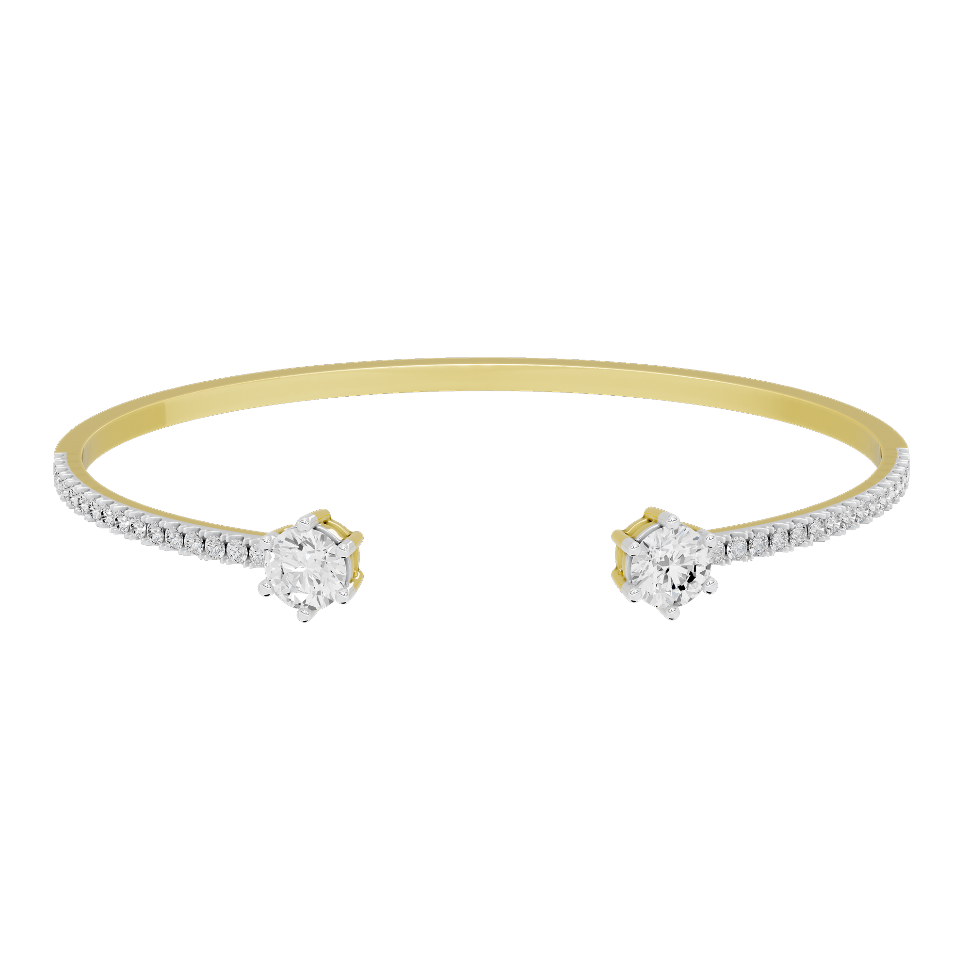 Open Vow Flexcuff 2.107 Lab Grown Diamond Bracelet