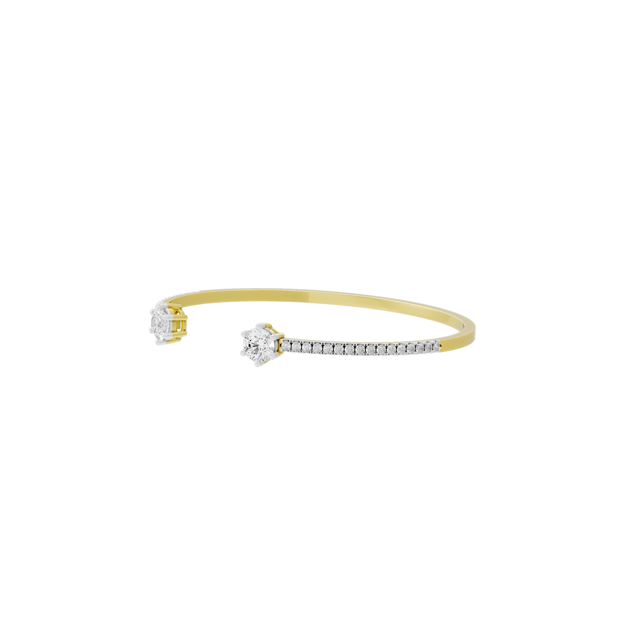Open Vow Flexcuff 2.107 Lab Grown Diamond Bracelet