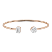 Glow Mates flexcuff 2.19 Carat Lab Grown Diamond Bracelet