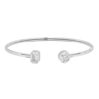 Glow Mates flexcuff 2.19 Carat Lab Grown Diamond Bracelet