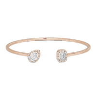 Duo Dash flexcuff 1.531 Carat Lab Grown Diamond Bracelet