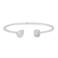 Duo Dash flexcuff 1.531 Carat Lab Grown Diamond Bracelet