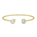Duo Dash flexcuff 1.531 Carat Lab Grown Diamond Bracelet