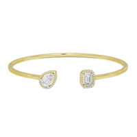 Duo Dash flexcuff 1.531 Carat Lab Grown Diamond Bracelet