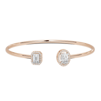 Just a pair flexcuff 2.009 Carat Lab Grown Diamond Bracelet