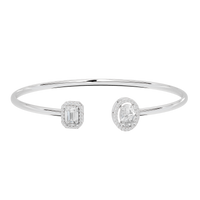 Just a pair flexcuff 2.009 Carat Lab Grown Diamond Bracelet