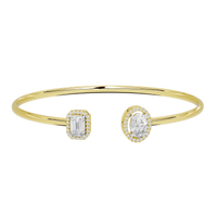 Just a pair flexcuff 2.009 Carat Lab Grown Diamond Bracelet