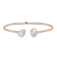 Dual Vibe flexcuff 2.266 Carat Lab Grown Diamond Bracelet